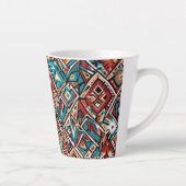 motif géométrique Abstrait 19 - Latte Mug (Droite)