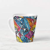 motif géométrique Abstrait 21 - Latte Mug (Angle gauche)