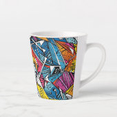 motif géométrique Abstrait 21 - Latte Mug (Droite)