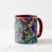 motif géométrique Abstrait 22 - Café Mug (Devant droit)