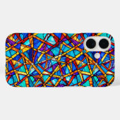 motif géométrique Abstrait 22 - Coque iphone (Verso (horizontal))