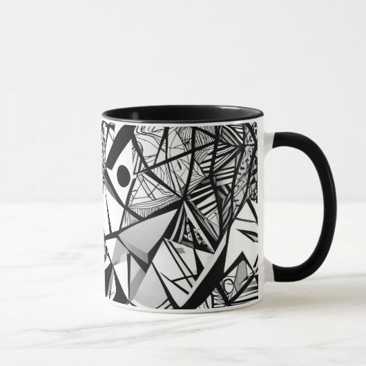 motif géométrique Abstrait 24 - Café Mug (Droite)