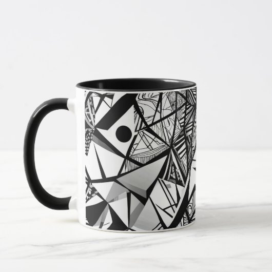 motif géométrique Abstrait 24 - Café Mug (Gauche)