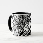 motif géométrique Abstrait 24 - Café Mug (Devant gauche)