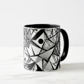 motif géométrique Abstrait 24 - Café Mug (Devant droit)