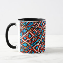 motif géométrique Abstrait 31 - Café Mug