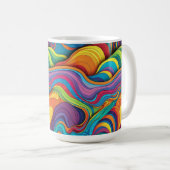 motif géométrique Abstrait 34 - Café Mug (Devant droit)