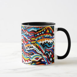 motif géométrique Abstrait 36 - Café Mug