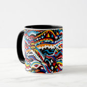 motif géométrique Abstrait 36 - Café Mug (Devant gauche)