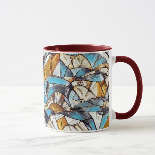 motif géométrique Abstrait 40 - Café Mug (Droite)