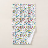 Motif géométrique abstrait coloré moderne (Serviette à main)