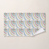Motif géométrique abstrait coloré moderne (Serviette à main)