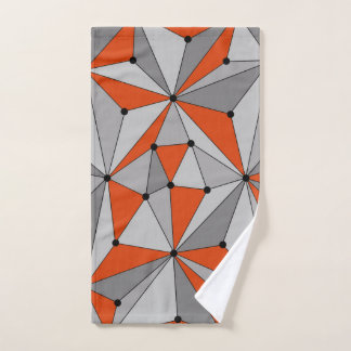 motif géométrique Abstrait - gris et orange.