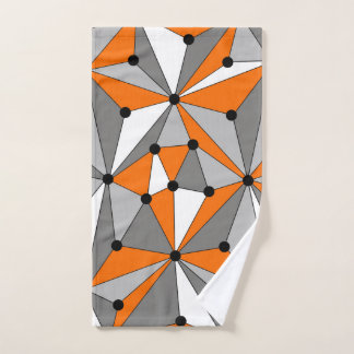 motif géométrique Abstrait - gris et orange.