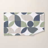 Motif géométrique abstrait gris vert milieu du siè (Serviette à main)