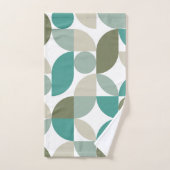 Motif géométrique abstrait vert sarcelle (Serviette à main)