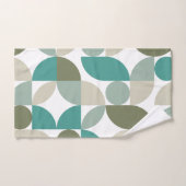 Motif géométrique abstrait vert sarcelle (Serviette à main)