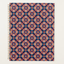 Motif géométrique Aztec coloré