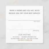 Motif géométrique Beige élégant Référence client (Dos)