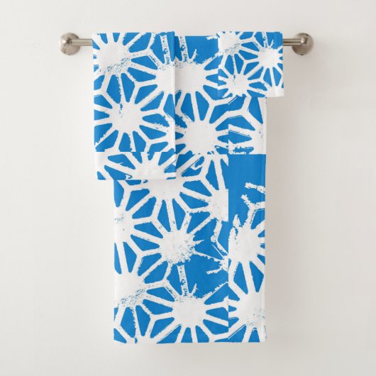 Motif géométrique bleu (En situation)