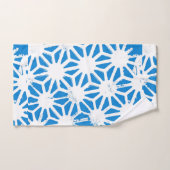 Motif géométrique bleu (Serviette à main)