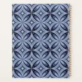 Motif géométrique bleu de style rétro (Dos)