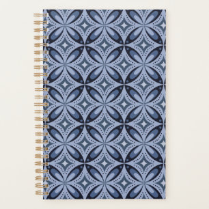 Motif géométrique bleu de style rétro