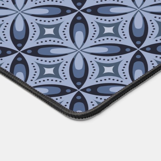 Motif géométrique bleu de style rétro (Coin)