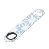 Motif géométrique bleu pâle (Devant angulaire)