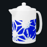 Motif géométrique bleu royal<br><div class="desc">Motif géométrique Royal bleu et blanc</div>