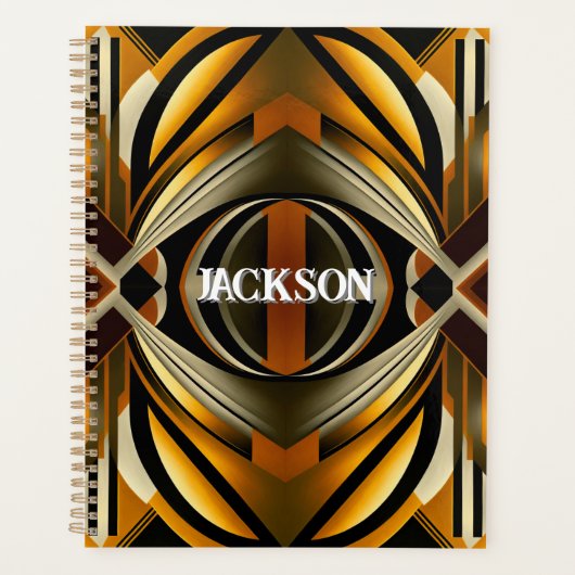Motif géométrique Brown et Gold (Devant)