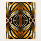 Motif géométrique Brown et Gold (Dos)