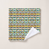 motif géométrique chevron moderne (Gant de toilette)