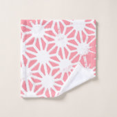 Motif géométrique corail (Gant de toilette)