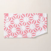 Motif géométrique corail (Serviette à main)