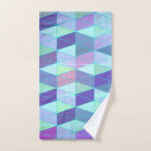 Motif géométrique Cubes en Triangles (Serviette à main)