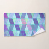 Motif géométrique Cubes en Triangles (Serviette à main)