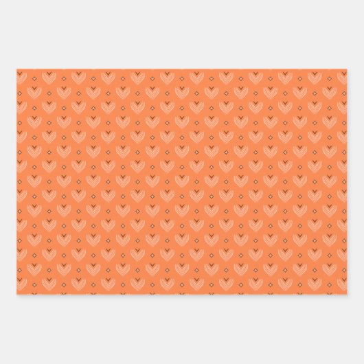 Motif géométrique d'automne série de papier d'enve (Devant 2)