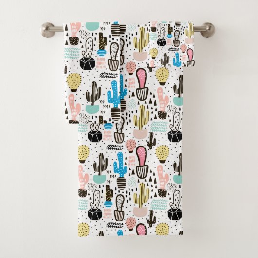 Motif géométrique de cactus moderne (En situation)