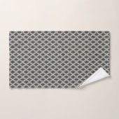 Motif géométrique de diamant blanc cassé (Serviette à main)
