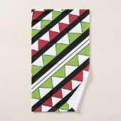 Motif géométrique de triangles à rayures diagonale (Serviette à main)