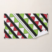 Motif géométrique de triangles à rayures diagonale (Serviette à main)