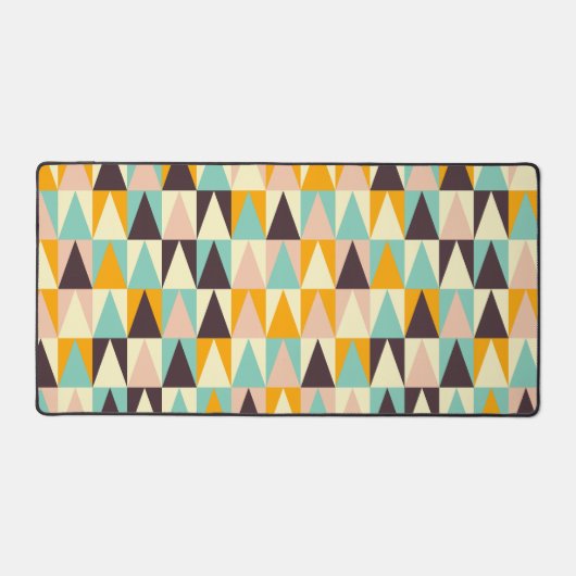 Motif géométrique de triangles multicolores (Recto)