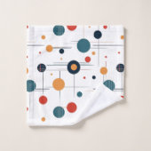 Motif géométrique du milieu du siècle (Gant de toilette)