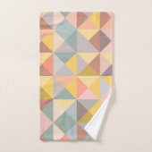 Motif géométrique élégant dans les tons d'automne (Serviette à main)