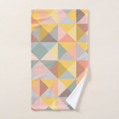 Motif géométrique élégant dans les tons d'automne  (Serviette à main)
