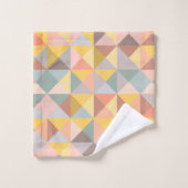 Motif géométrique élégant dans les tons d'automne  (Gant de toilette)
