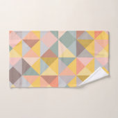 Motif géométrique élégant dans les tons d'automne  (Serviette à main)