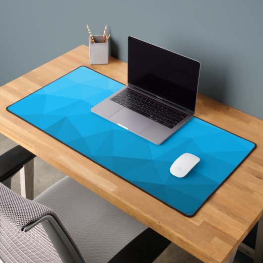 Motif géométrique en maillage bleu clair cyan (Bureau 2)