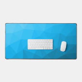 Motif géométrique en maillage bleu clair cyan (Clavier et souris)